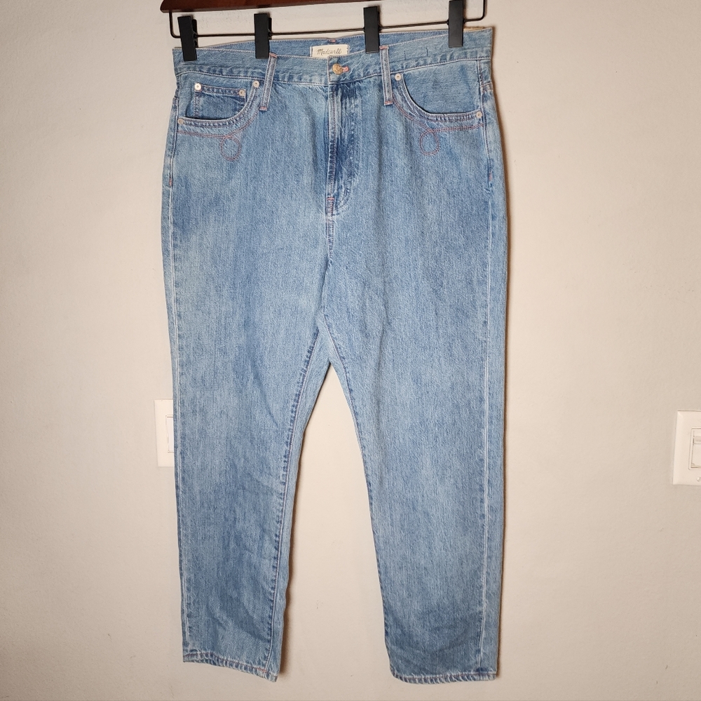 NWT‎ Madewell Western Edition Pink Stitching The Perfect Vintage Jeans Sz 33 16